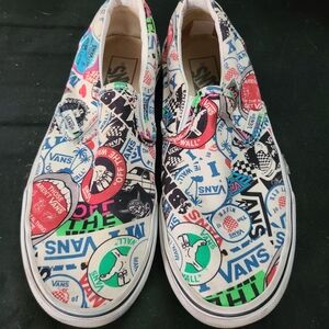 Vans Multicolor Graphic Slip-On Shoes